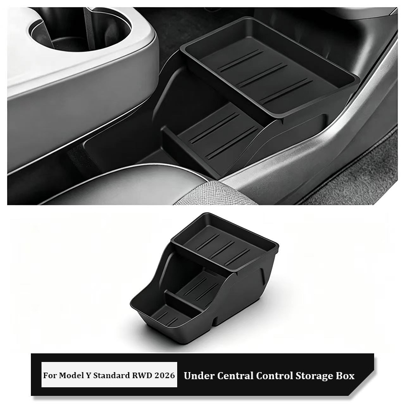 Tech Car Accessories - Kotak Penyimpanan Bawah Konsol Tengah TPE,