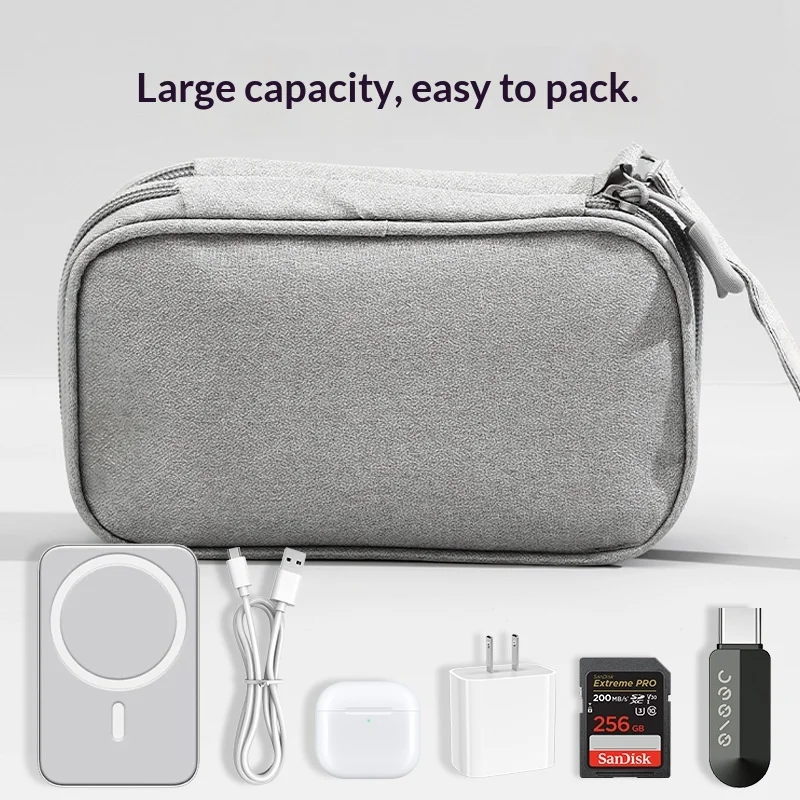 Tas Organizer Kabel Perjalanan - Tech Accessories Case ulasan dan harga